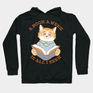 A Book a Week is all I Seek Hoodie